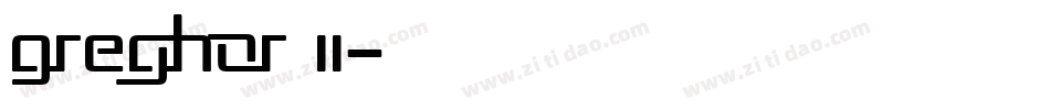 Greghor II字体转换